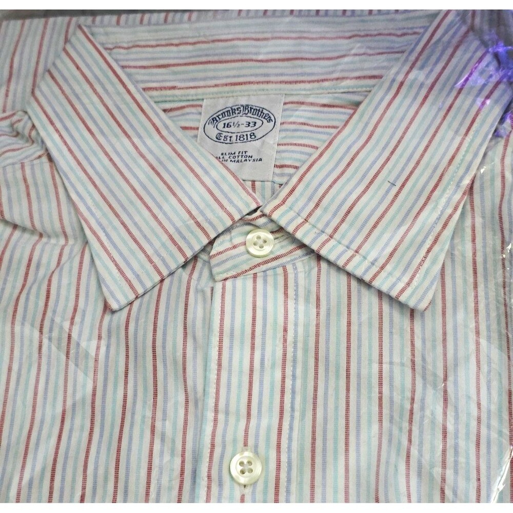 Brooks Brothers Striped Shirt Size 16.5 - 33